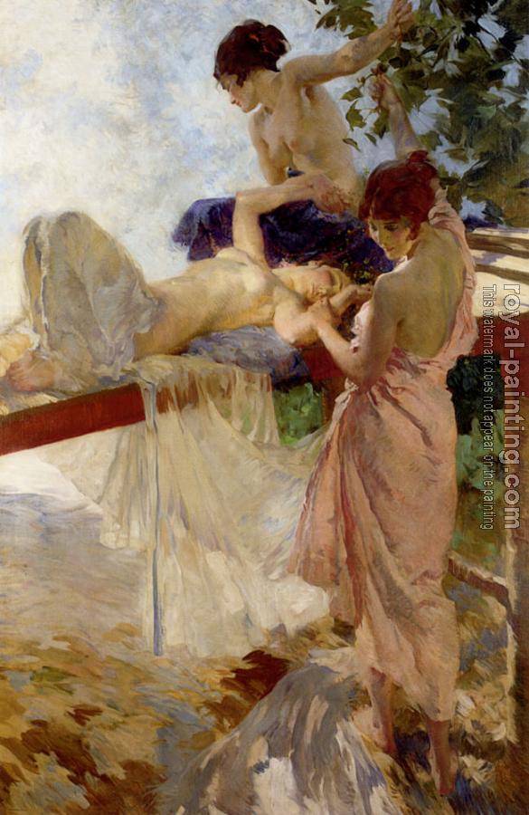 Sir William Russell Flint : The Painted Bridge Sir William Russell Flint : The Painted Bridge